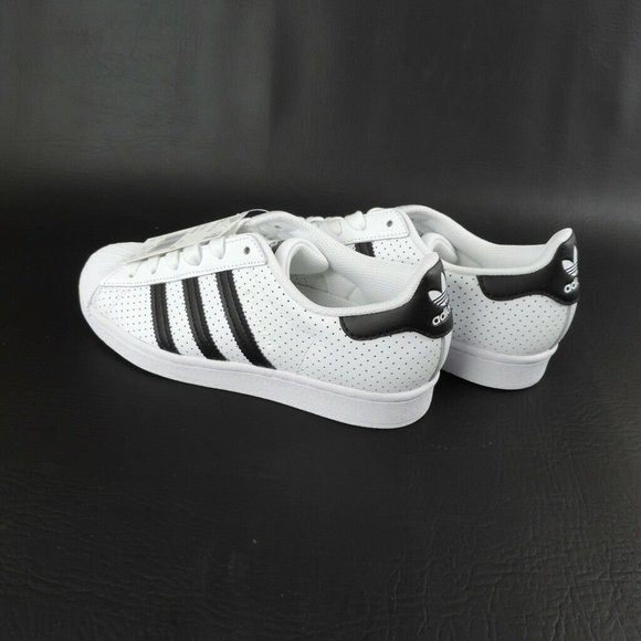 Adidas Superstar Boys Shoes White Black Originals Sneakers - Picture 10 of 11